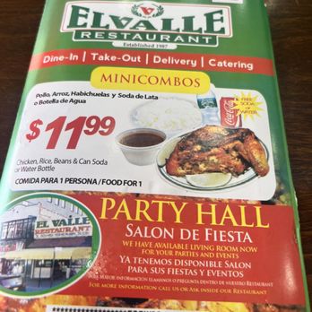 El Valle - Menu - Spanish Near Me - Bronx, New York