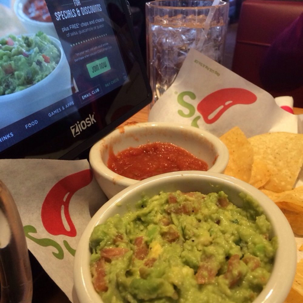 Chili's - Chips and Salsa/Guacamole. PLUS the tablet allowing you to pay for your meal and play games while you wait. - Bars Near Me - Logan, Utah Chili's - Chips and Salsa/Guacamole. PLUS the tablet allowing you to pay for your meal and play games while you wait. - Bars Near Me - Logan, Utah