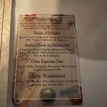 Rose Villa Southern Table & Bar - Holiday menu - Southern Near Me - Ormond Beach, Florida