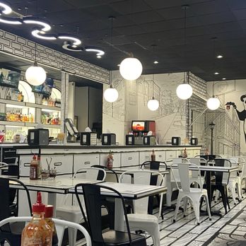 Doodle Noodle Bar - Interior - fun 2D decor - Noodles Near Me - Tampa, Florida Doodle Noodle Bar - Interior - fun 2D decor - Noodles Near Me - Tampa, Florida