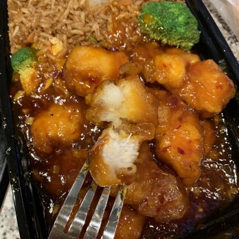 Asian Harbor - a plate of food with rice and broccoli - Chinese Near Me - Baltimore, Maryland