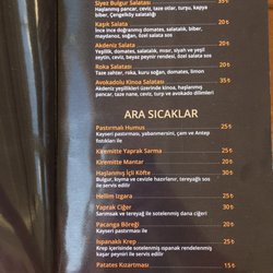 Cappa Gusto - Menu