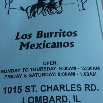Los Burritos Mexicanos - Mexican Near Me - Lombard, Illinois