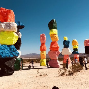Seven Magic Mountains - Public Art Near Me - Las Vegas, Nevada Seven Magic Mountains - Public Art Near Me - Las Vegas, Nevada