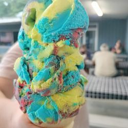 Scoop's Two - "Superhero" cone, three scoops