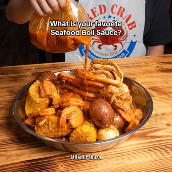 Red Crab Juicy Seafood - Cajun seafood boil loaded with shrimp, crab & buttery Cajun sauce. What's your favorite seafood boil flavor? - Seafood Near Me - Ocala, Florida
