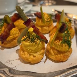 Bricks and Horses - Deviled Egg Puffs