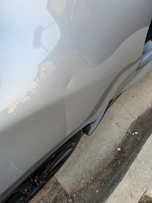Photo of Precision Dents/ Paintless dent repair - La Verne, CA, US. Dent on the body