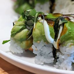 A closer look at the Veggie Monster. It's vegan.