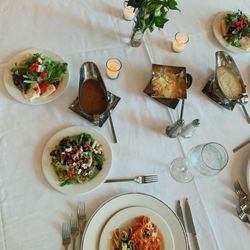 Belvedere Events & Banquets - Waldorf Salad, Confetti Spring Mix Salad, vodka pasta, pesto pasta