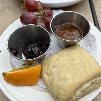 Mountain Mamas' Needful Things - Single biscuit with a side of sweet and spicy jam $3.50 - Coffee & Tea Near Me - Georgetown, Colorado