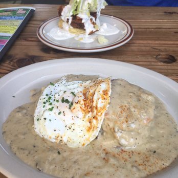 Pine State Biscuits - Biscuits & mushroom Gravy with an egg and the Chicken Club Sandwich - Southern Near Me - Portland, Oregon Pine State Biscuits - Biscuits & mushroom Gravy with an egg and the Chicken Club Sandwich - Southern Near Me - Portland, Oregon