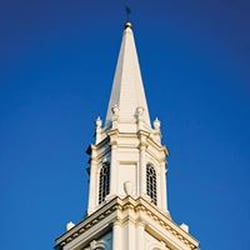 First Church of Christ Congregational - The iconic steeple in the center of West Hartford.