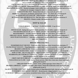 Pearl Lounge - Food Menu