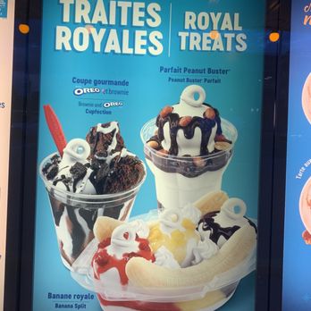 Dairy Queen Store - a banana split and a chocolate sundae - Ice Cream & Frozen Yogurt Near Me - Greenfield Park, Quebec Dairy Queen Store - a banana split and a chocolate sundae - Ice Cream & Frozen Yogurt Near Me - Greenfield Park, Quebec