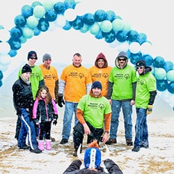 ABC Stuck on Balloons - Building an Arch for Polar Bears where they do their winter plunge.