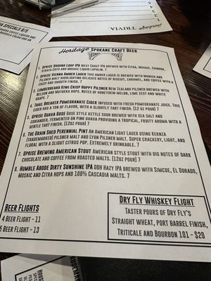Menu photo 1 Heritage Bar & Kitchen Spokane, WA Menu photo 1 Heritage Bar & Kitchen Spokane, WA