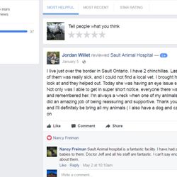 Sault Animal Hospital - Facebook reviews