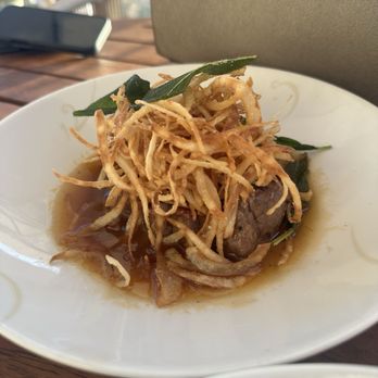 Nobu - Ribeye truffle butter with crispy onions ($105) - Japanese Near Me - Wailea-Makena, Hawaii Nobu - Ribeye truffle butter with crispy onions ($105) - Japanese Near Me - Wailea-Makena, Hawaii