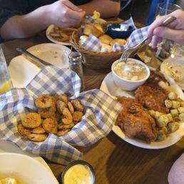Fried pickles and chicken Fried pickles and chicken
