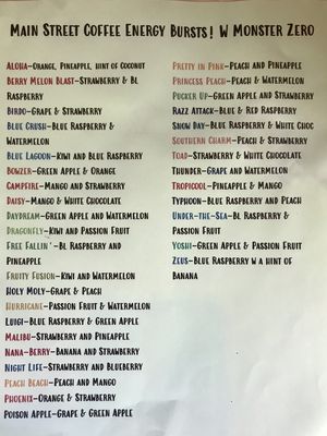 Menu photo 8 Main Street Coffee Davenport, IA