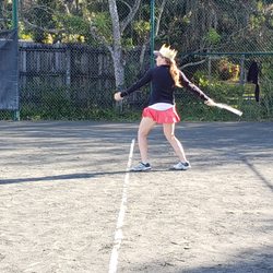 Creekside Tennis Center - We're playing queen of the court!