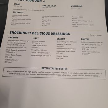 Chopt Creative Salad Co. - Menu - Salad Near Me - New York, New York