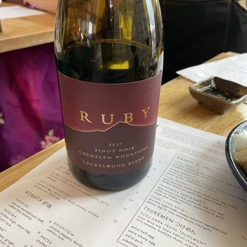 AFURI Ramen+Dumpling - Beaverton - Nice wine selection. Enjoyed this Pinot Noir. - Ramen Near Me - Beaverton, Oregon