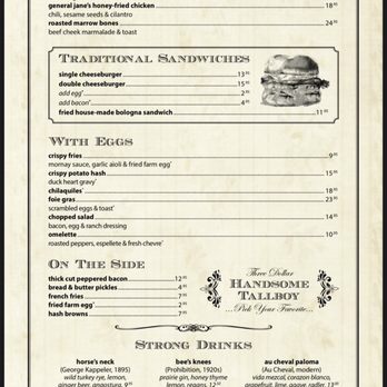 Au Cheval - Menu - Bars Near Me - Chicago, Illinois