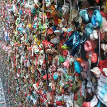 The Gum Wall - Side view - Local Flavor Near Me - Seattle, Washington