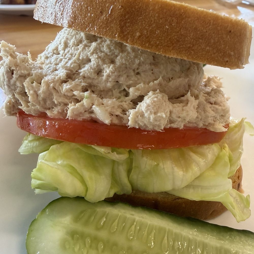 Bagel Bar East - Tuna salad sandwich on rye (1/2 Sandwich, Cup of Soup) - Bagels Near Me - North Miami, Florida Bagel Bar East - Tuna salad sandwich on rye (1/2 Sandwich, Cup of Soup) - Bagels Near Me - North Miami, Florida