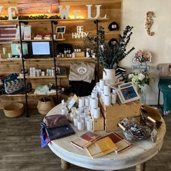 Flourish + Live Well - Product displays