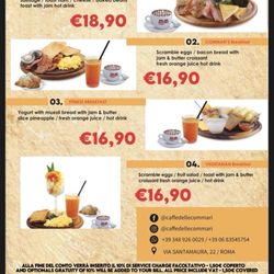Caffè delle commari - Menu