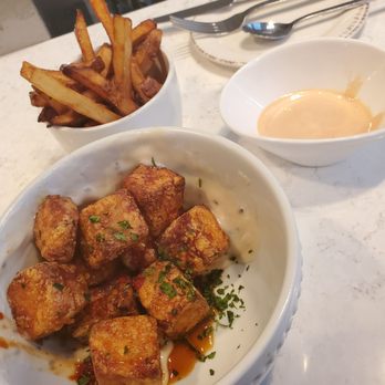 Shift Kitchen & Bar - Crispy Tofu and Pickled French Fries - New American Near Me - Flagstaff, Arizona Shift Kitchen & Bar - Crispy Tofu and Pickled French Fries - New American Near Me - Flagstaff, Arizona