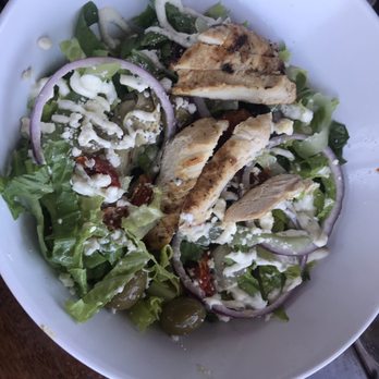 The Tap - Mediterranean salad with grilled chicken - Sports Bars Near Me - Boulder City, Nevada