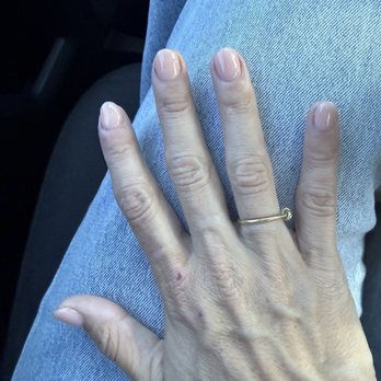 Aloha Nails - Natural translucent acrylic fill. - Nail Salons Near Me - Livermore, California