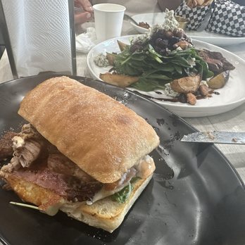 Black Pork - Bad picture of great food ... the massive and massively delicious Cubano sandwich. - Smokehouse Near Me - Long Beach , California