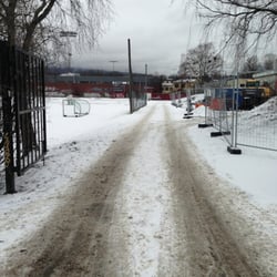 Voldsløkka kunstis - Inngang/innkjørsel.