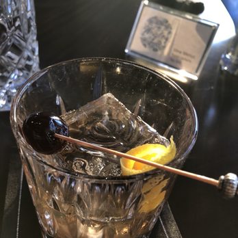 Jamie's Wine Bar - Their version of an old fashioned however with maple syrup and cherry wood infused bourbon - Wine Bars Near Me - Phoenix, Arizona