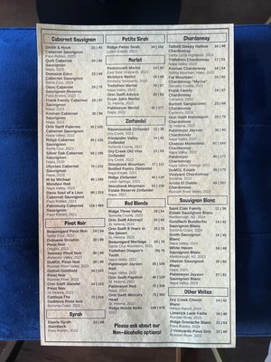 Menu photo 3 Cocoa Vino Capitola, CA