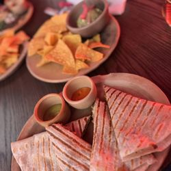 Ghost Donkey - Chicken Tinga quesadilla