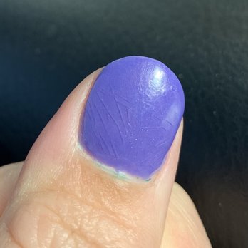 Sequim Nails - This is the cracks in my dip manicure three days after receiving the service. - Nail Salons Near Me - Sequim, Washington