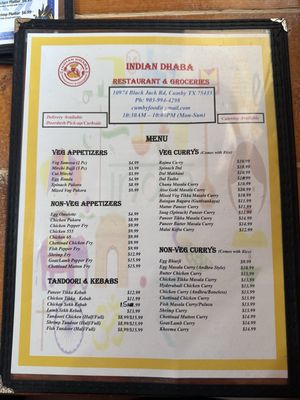 Menu photo 3 Indian Dhaba Cumby, TX