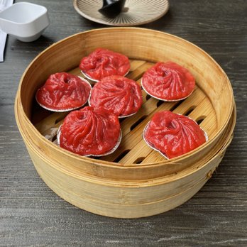 Dumpling Time Thrive City - The unmemorable red dumpling who needs help with flavors - Noodles Near Me - San Francisco, California