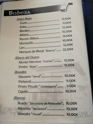 Menu photo 1 Casa Sanchez Tornín, O