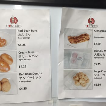 Foster's Bakery - a menu for different types of doughnuts - Bakeries Near Me - Calgary, Alberta Foster's Bakery - a menu for different types of doughnuts - Bakeries Near Me - Calgary, Alberta