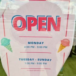 Grab A Cone - Summer hours 2025
