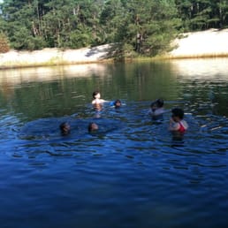 Swimming at Dune Lake Swimming at Dune Lake