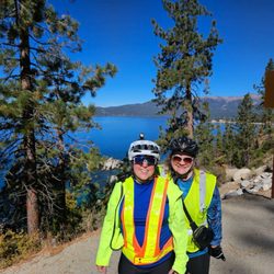 Tahoe East Shore Trail - Tahoe bike trail by sand harbor
