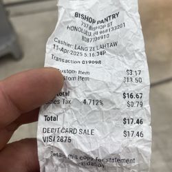 Bishop Pantry - The price advertised 2.99 and 12.99. Scamming people with the extra change.